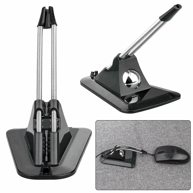 Mouse Bungee Spring - Penahan Kabel Mouse Komputer PC, Klip