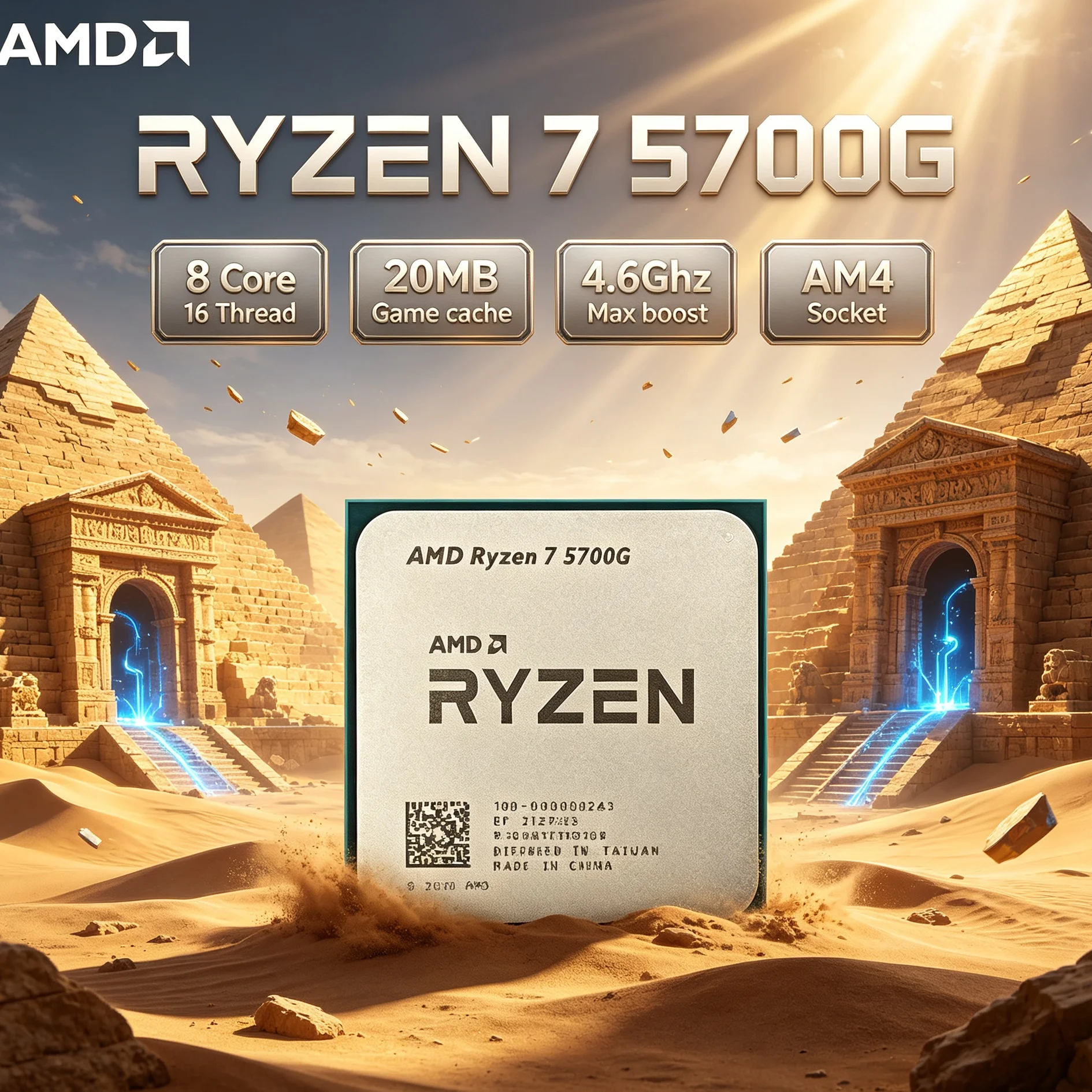Amd Cpu Ryzen 7 - AMD Ryzen 7 5700G CPU untuk