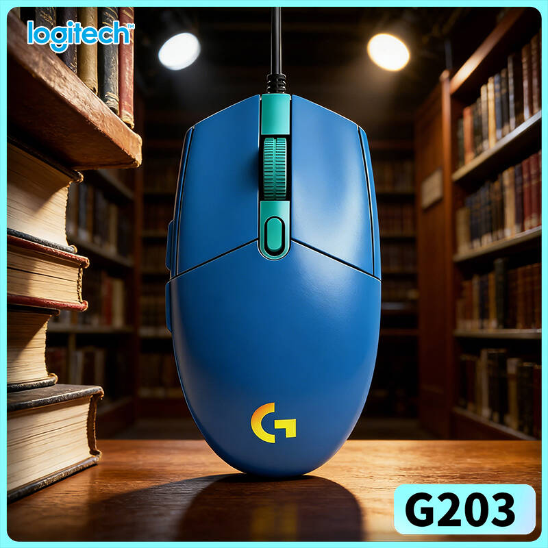 Logitech Mouse G203 - Logitech G203 LIGHTSYNC Mouse Gaming Berkabel