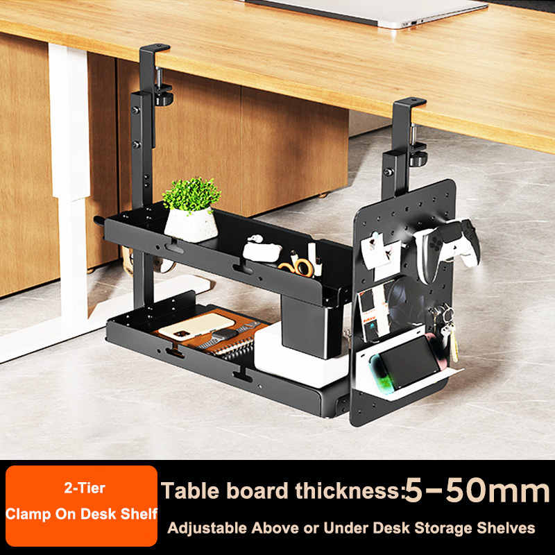 Gaming Accessories Table - Rak Penyimpanan 2 Tingkat 14 Inci
