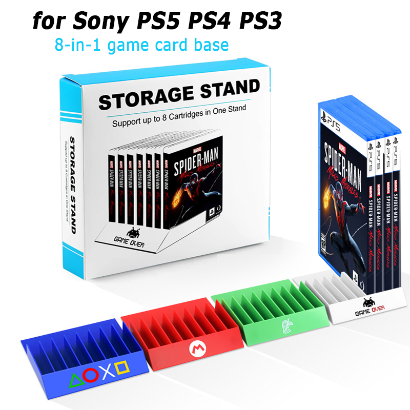 Gaming Accessories Box - 8-in-1 untuk PS5, Braket Penyangga Kartu