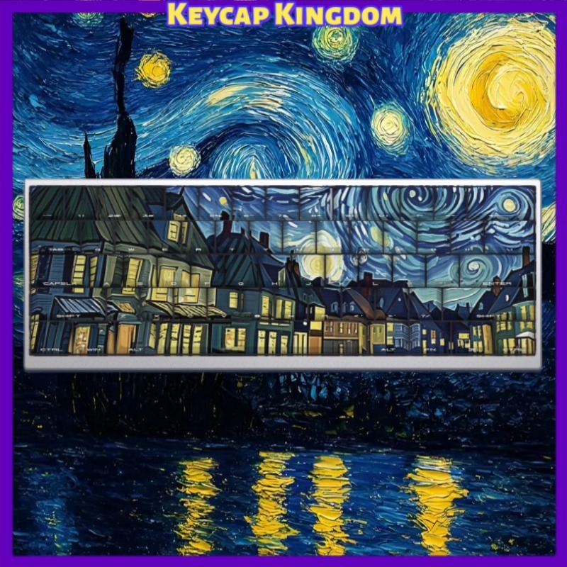Gaming Accessories For Gaming Laptop - Van Gogh Keycap Tema Langit Berbintang