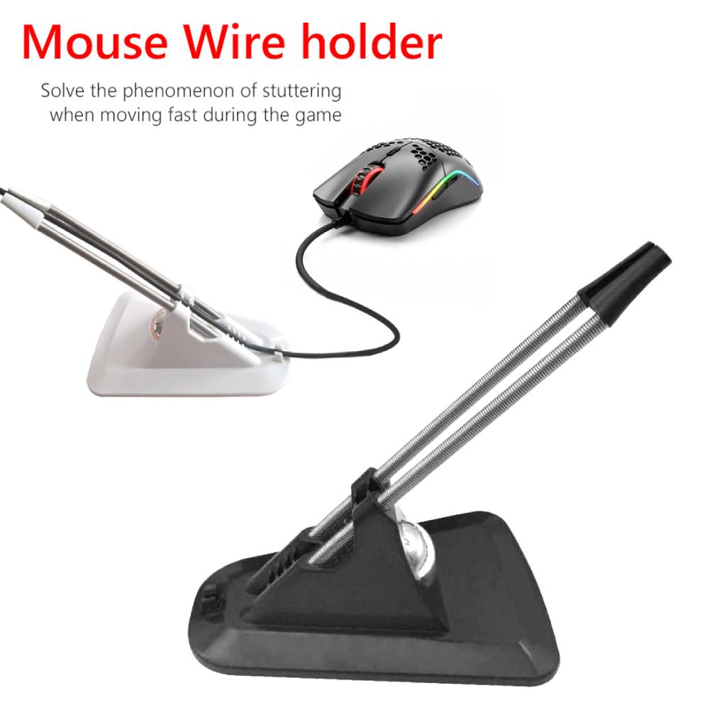 Mouse Bungee Spring - Dudukan kabel Mouse komputer PC, penjepit