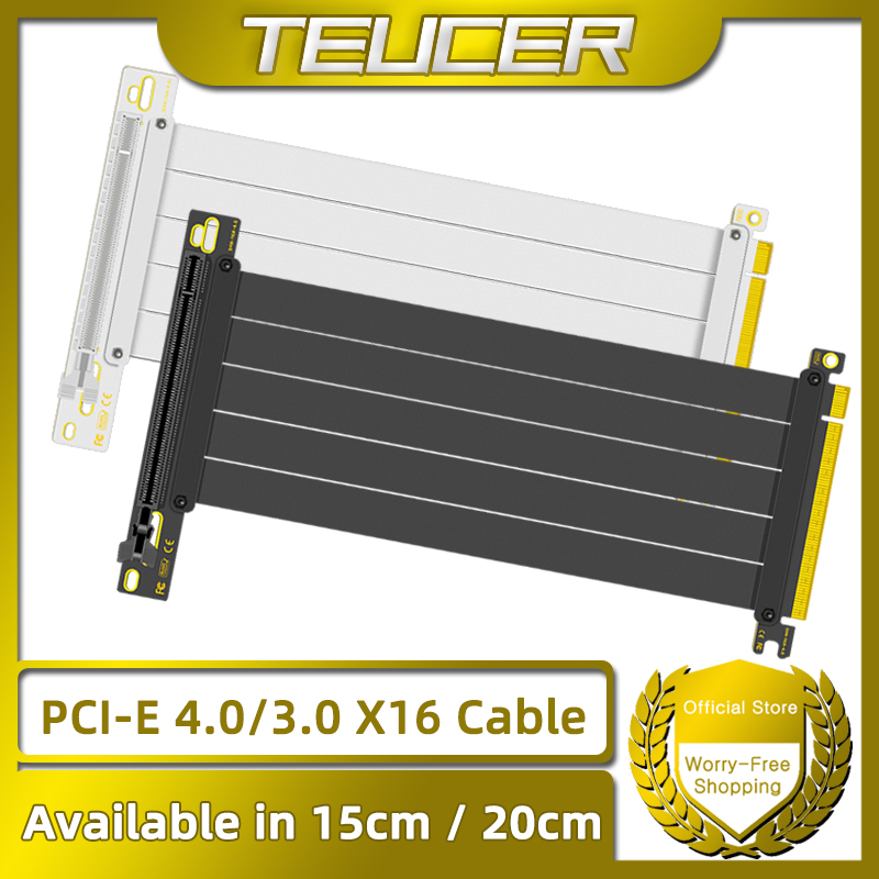 Pcie Extension Cable - TEUCER PCI-E 4.0 X16 kabel Riser