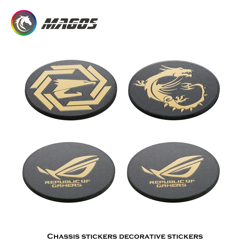 Gaming Accessories Room - Casing komputer stiker logam ROG MSI