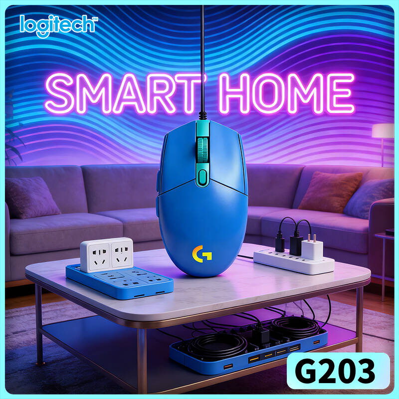 Logitech Mouse G203 - Mouse gaming berkabel Logitech G203 dengan
