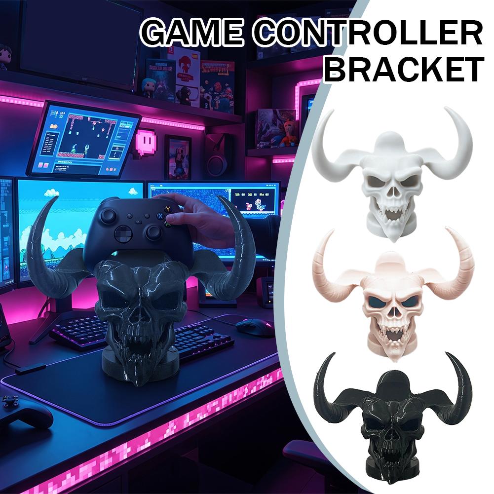 Accessories For Your Gaming Room - Penyangga Pengontrol Unik Berbentuk Tanduk Tengkorak