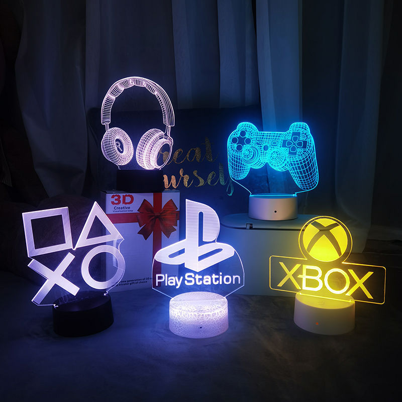 Accessories For Your Gaming Room - Lampu, Lampu Malam, Lampu Meja 3D