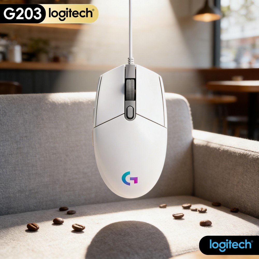 Logitech Mouse G203 - Logitech G203 Mouse Gaming Berkabel Sensitivitas