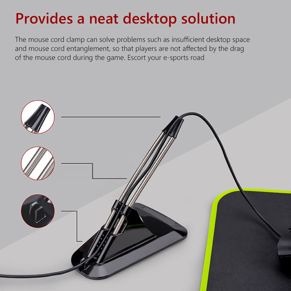 Klip Penahan Kabel Mouse Lapto - Mouse Bungee Spring ulasan dan harga