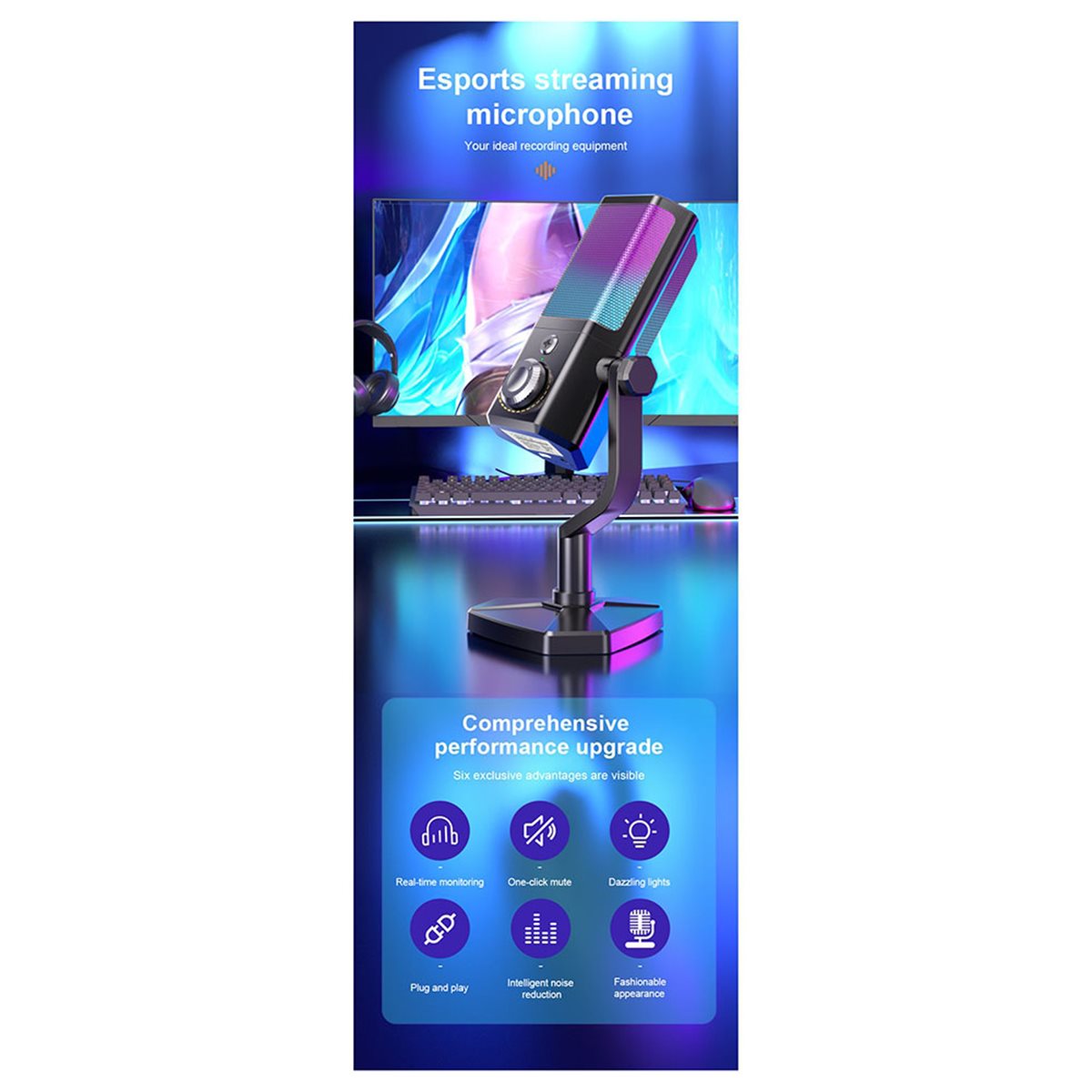 Dapat membeli Mikrofon RGB Gam - Gaming Accessories To Buy ulasan dan harga