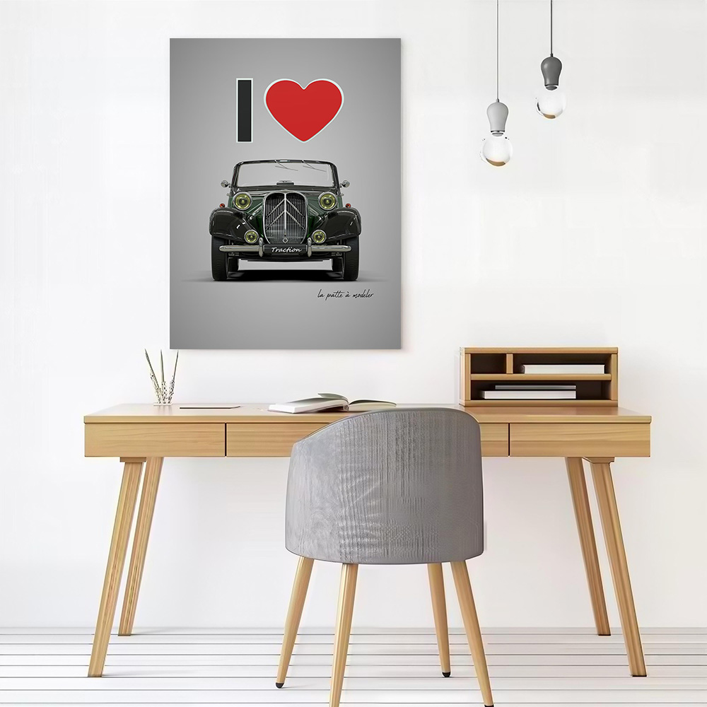 Poster Kanvas Cetak I Love Tra - Gaming Accessories Room ulasan dan harga