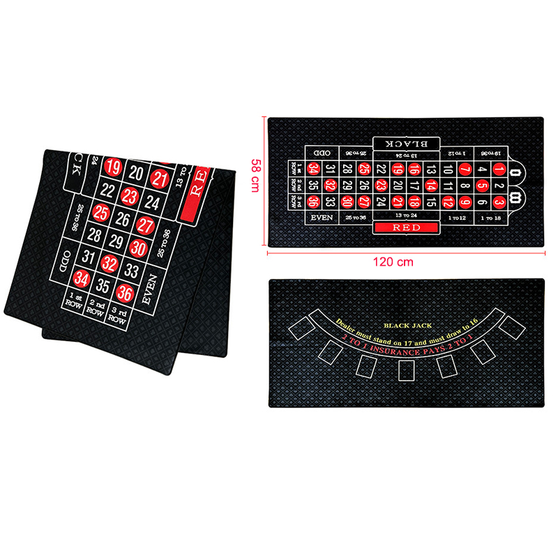 Roulette dan Blackjack dua sis - Gaming Accessories Table ulasan dan harga