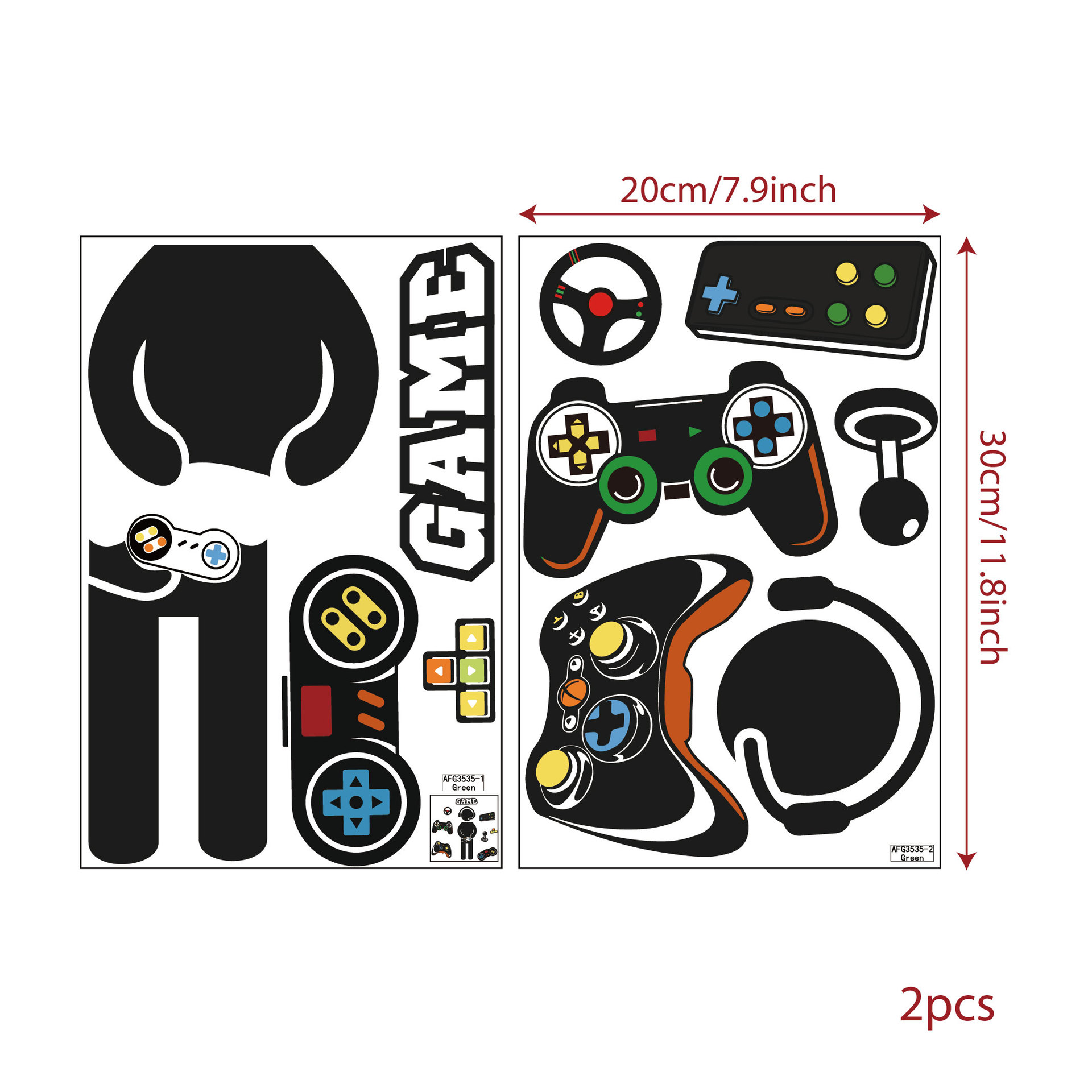 Stiker Dinding Bercahaya Game  - Gaming Accessories Wall ulasan dan harga
