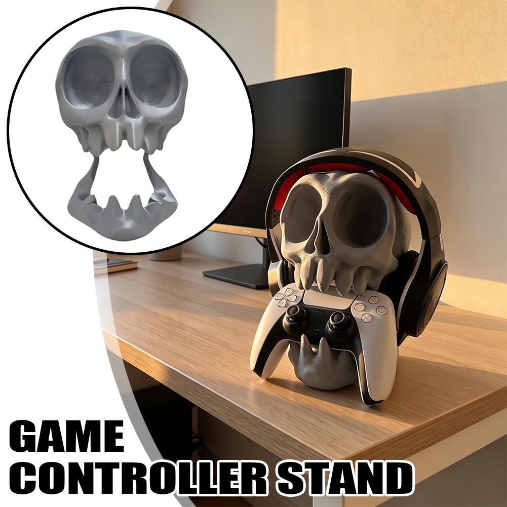 Stand Gamepad Earphone Tengkor - Gaming Accessories Room ulasan dan harga