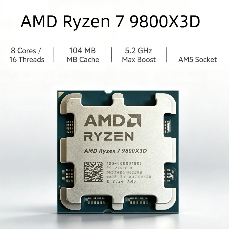AMD Ryzen 7 9800X3D X3D Cache  - Amd Cpu Ryzen 7 ulasan dan harga