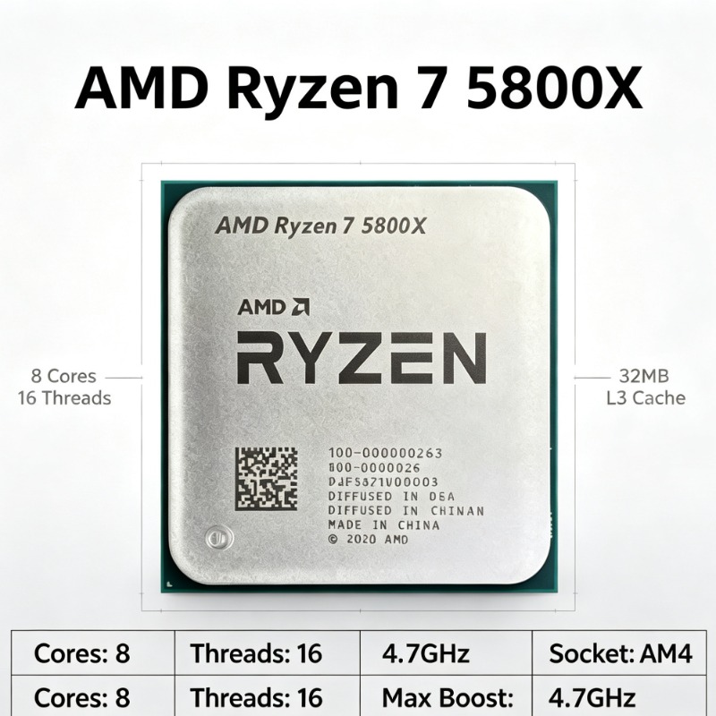 AMD Ryzen 7 5800X Untuk Mother - Amd Cpu Ryzen 7 ulasan dan harga