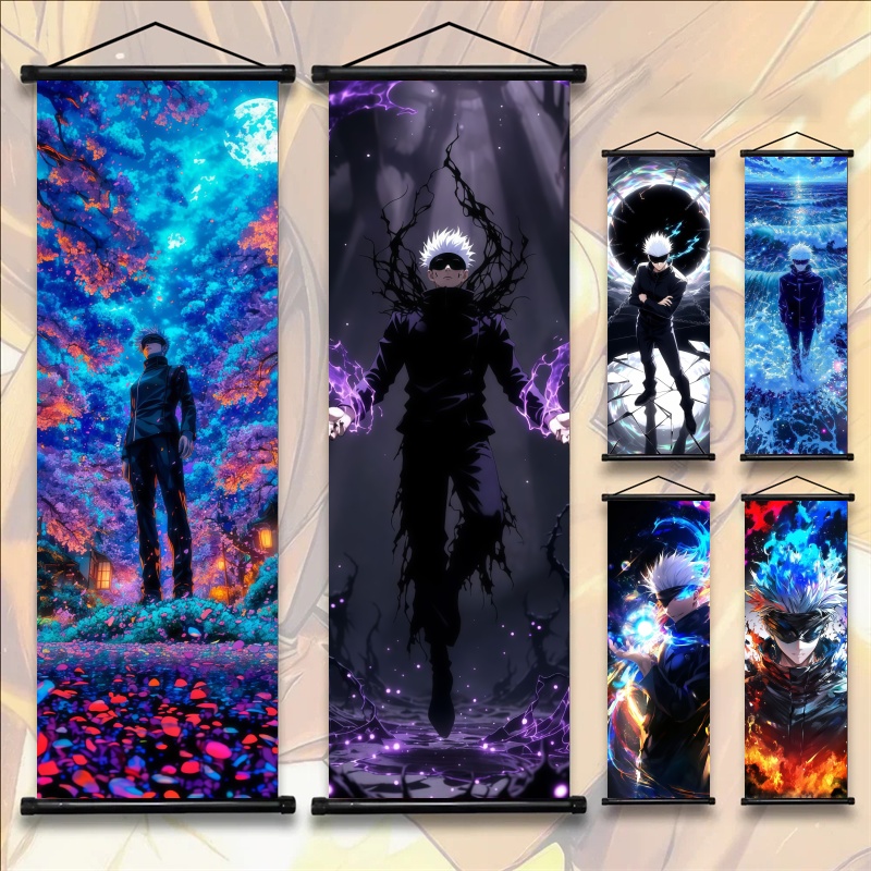 Poster Kain Seni Anime Jujutsu - Gaming Accessories Wall ulasan dan harga