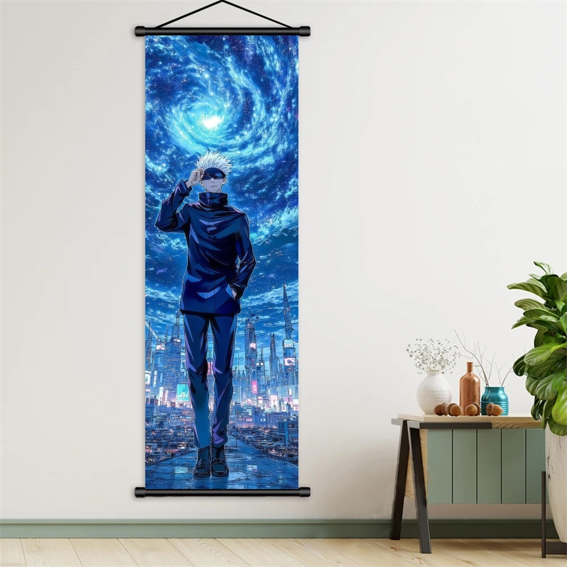 Poster Kain Seni Anime Jujutsu - Gaming Accessories Wall ulasan dan harga